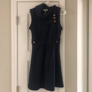 Navy sleeveless dress